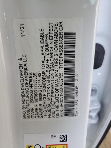 2022 HONDA ACCORD SPO 1HGCV1F35NA002755