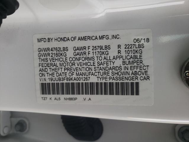 2019 ACURA TLX ADVANC 19UUB3F89KA001267