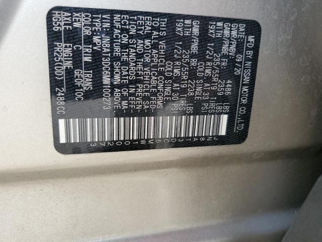 2021 NISSAN ROGUE PLAT - JN8AT3DC6MW100273