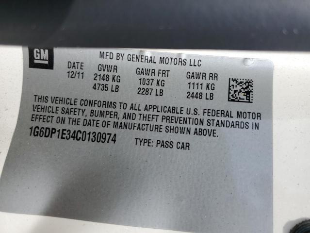 1G6DP1E34C0130974 Cadillac Cts Premium Collection