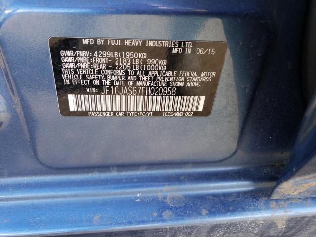 JF1GJAS67FH020958 Subaru Impreza Sport Limited