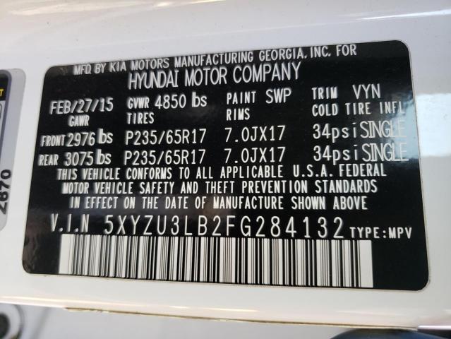 2015 HYUNDAI SANTA FE S - 5XYZU3LB2FG284132