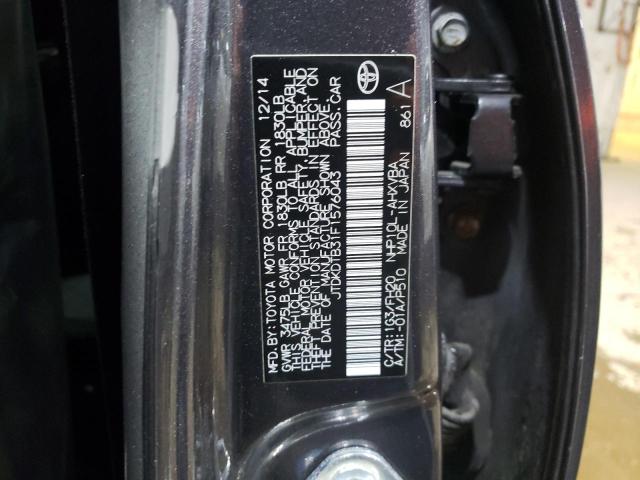 2015 TOYOTA PRIUS C - JTDKDTB31F1576043