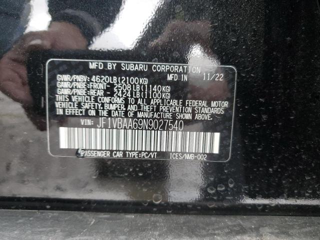 JF1VBAA69N9027540 Subaru WRX