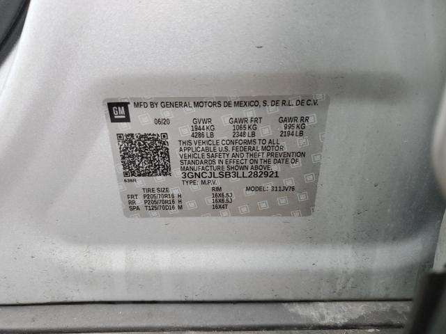 2020 CHEVROLET TRAX 1LT 3GNCJLSB3LL282921