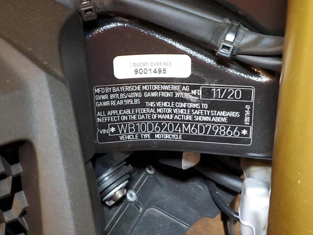 2021 BMW S 1000 R - WB10D6204M6D79866