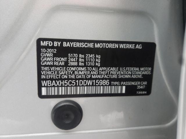 WBAXH5C51DDW15986 BMW 5 Series
