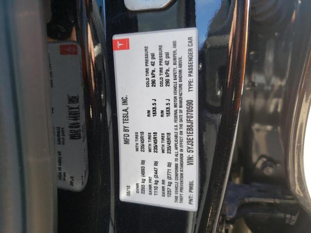2018 TESLA MODEL 3 5YJ3E1EB8JF070590