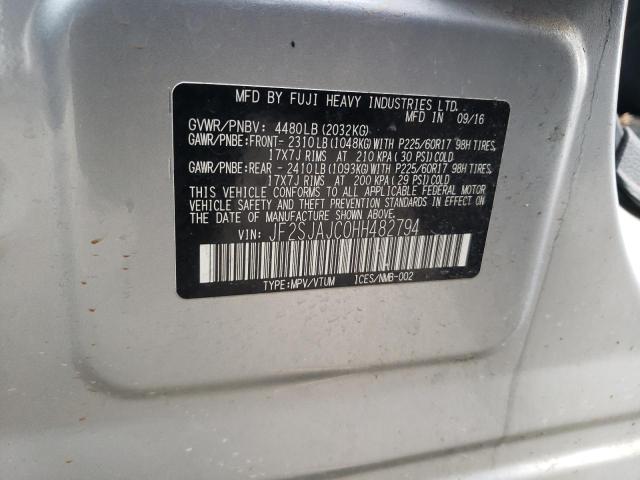 JF2SJAJC0HH482794 Subaru Forester 2.5i Limited