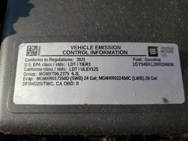 2021 CADILLAC ESCALADE S - 1GYS4EKL2MR206806