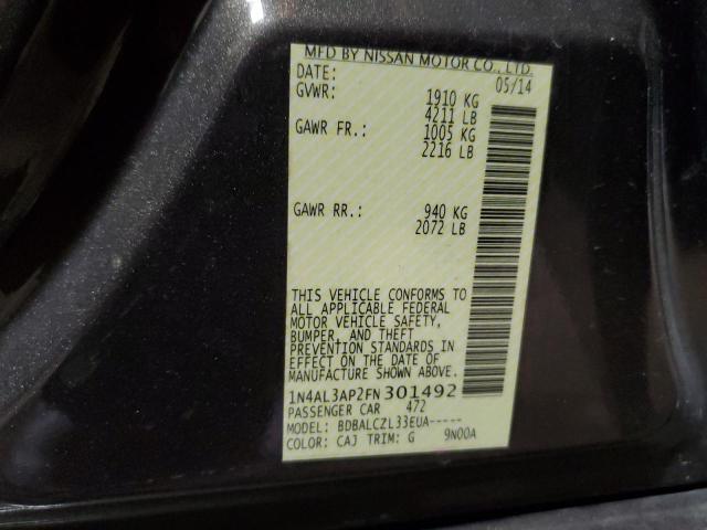 2015 NISSAN ALTIMA 2.5 1N4AL3AP2FN301492