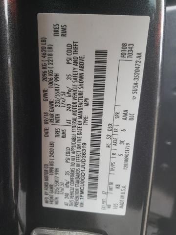 2018 FORD ESCAPE SE 1FMCU0GD1JUD36319