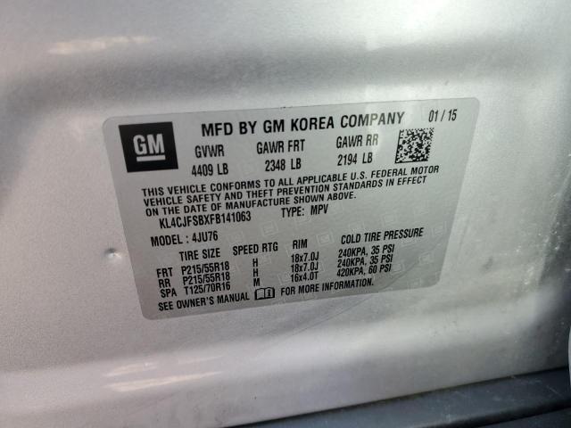 2015 BUICK ENCORE CON - KL4CJFSBXFB141063