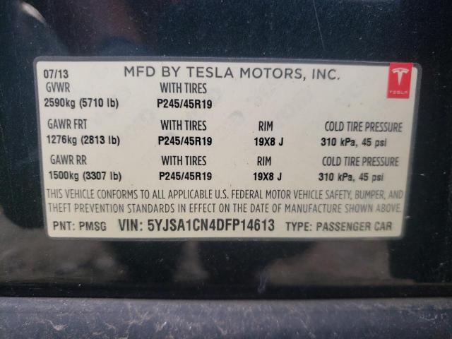 5YJSA1CN4DFP14613 Tesla MODEL S