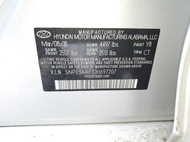 2018 HYUNDAI SONATA SPO 5NPE34AF3JH697207