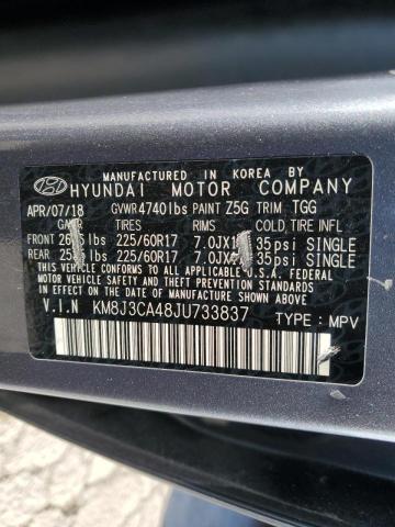 2018 HYUNDAI TUCSON SEL KM8J3CA48JU733837