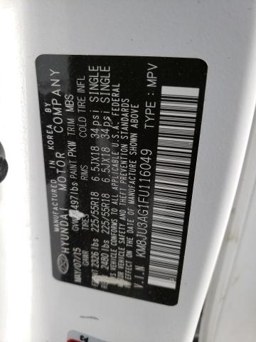 2015 HYUNDAI TUCSON LIM KM8JU3AG1FU116049