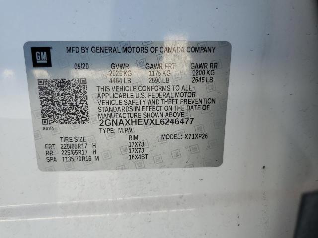 2020 CHEVROLET EQUINOX LS 2GNAXHEVXL6246477