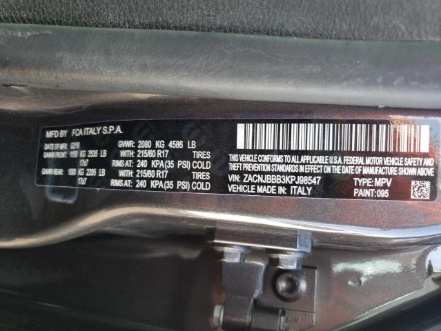 ZACNJBBB3KPJ98547 Jeep Renegade Latitude