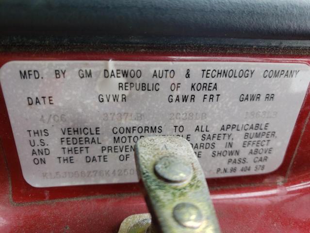 KL5JD56Z76K425097 Suzuki Forenza