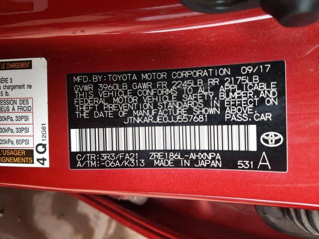 2018 TOYOTA COROLLA IM - JTNKARJE0JJ557681