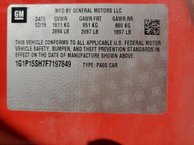 2015 CHEVROLET CRUZE L - 1G1P15SH7F7197849