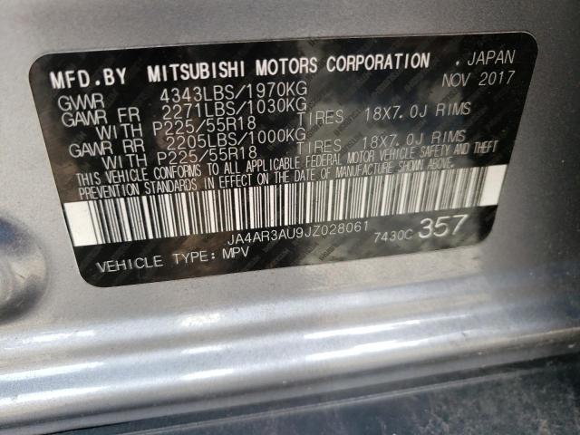 2018 MITSUBISHI OUTLANDER JA4AR3AU9JZ028061