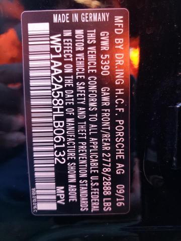 2017 PORSCHE MACAN WP1AA2A58HLB06132