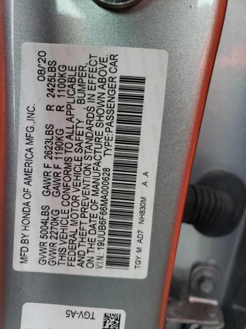 19UUB6F66MA000628 Acura Tlx Advance