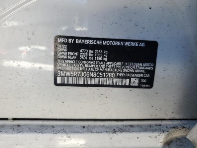 2022 BMW 330XI - 3MW5R7J06N8C51280