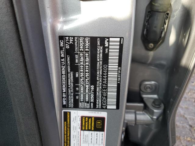 2015 MERCEDES-BENZ GL 450 4MA - 4JGDF6EE1FA444400