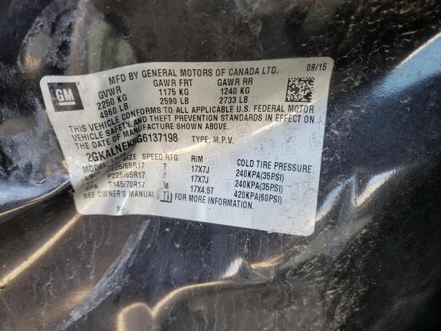 2016 GMC TERRAIN 2GKALNEK5G6137198