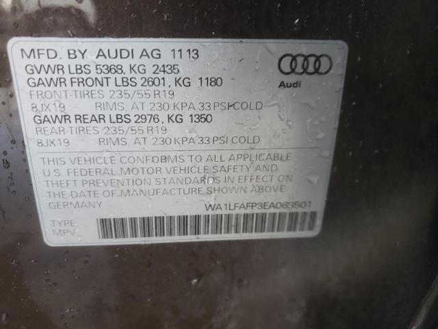 VIN WA1LFAFP3EA063501 2014 Audi Q5, Premium Plus no.12