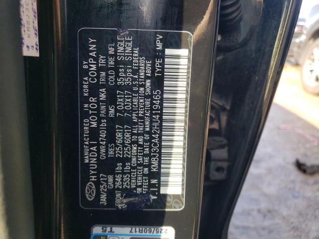 2017 HYUNDAI TUCSON LIM KM8J3CA42HU419465