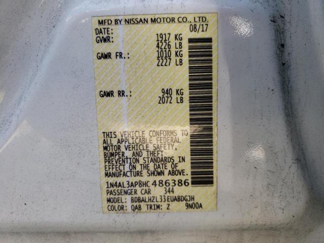 2017 NISSAN ALTIMA 2.5 1N4AL3AP8HC486386
