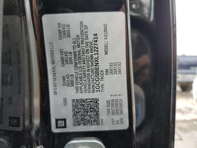 2020 CHEVROLET COLORADO 1GCGSBENXL1227414