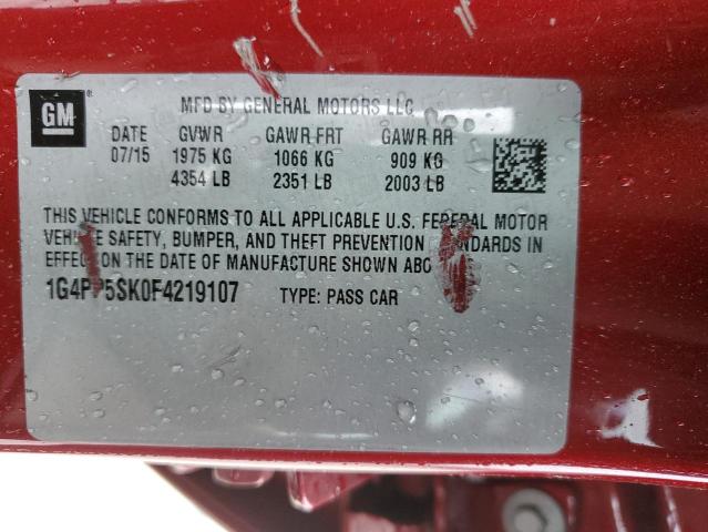1G4PP5SK0F4219107 Buick Verano