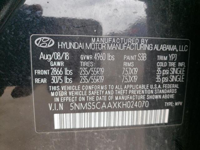2019 HYUNDAI SANTA FE L - 5NMS5CAAXKH024070