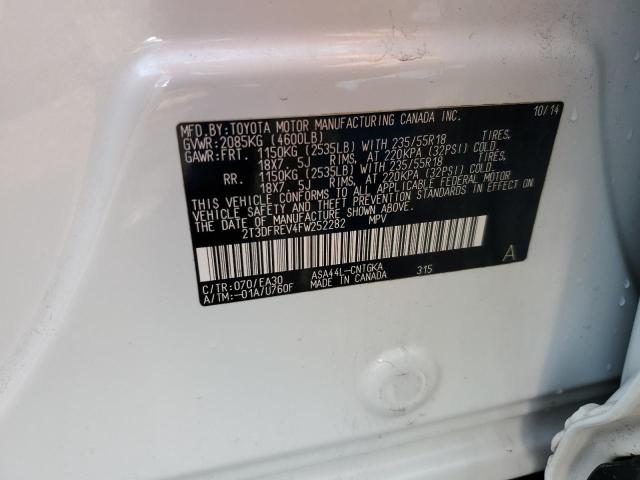 2015 TOYOTA RAV4 LIMIT 2T3DFREV4FW252282