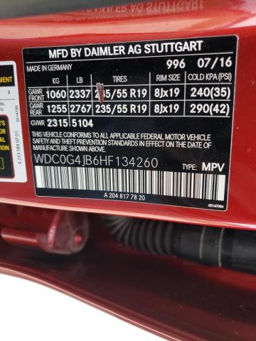 2017 MERCEDES-BENZ GLC 300 WDC0G4JB6HF134260