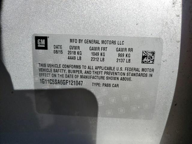 2016 CHEVROLET MALIBU LIM 1G11C5SA6GF121047