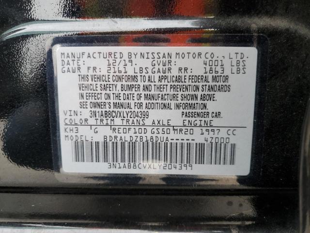 2020 NISSAN SENTRA SV - 3N1AB8CVXLY204399