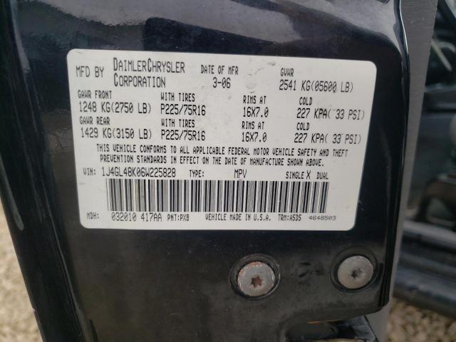 1J4GL48K06W225828 Jeep Liberty Sport