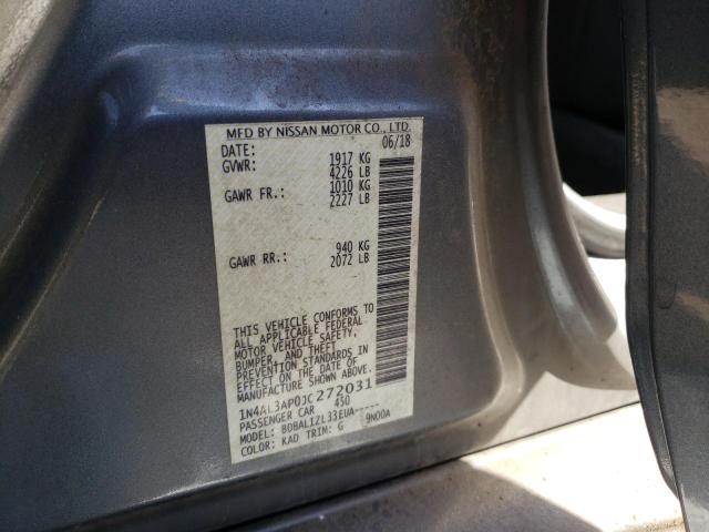 2018 NISSAN ALTIMA 2.5 1N4AL3AP0JC272031