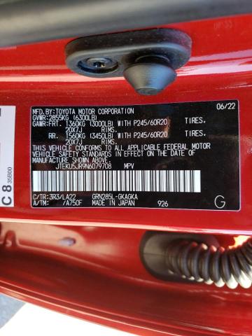 2022 TOYOTA 4RUNNER LI JTEKU5JR9N6079708
