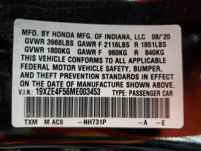 2021 HONDA INSIGHT EX - 19XZE4F56ME003453