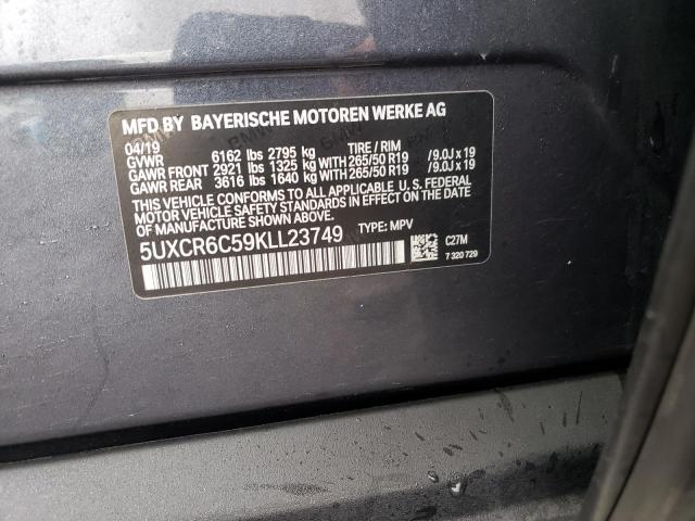 5UXCR6C59KLL23749 BMW X5