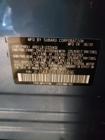 2020 SUBARU FORESTER P JF2SKAJC8LH581496