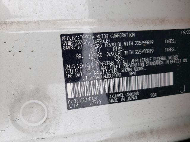 2021 TOYOTA VENZA LE - JTEAAAAH0MJ008090