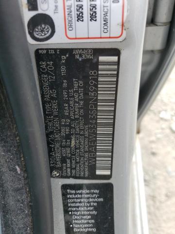 WBAEW53435PN39918 BMW 330 XI
